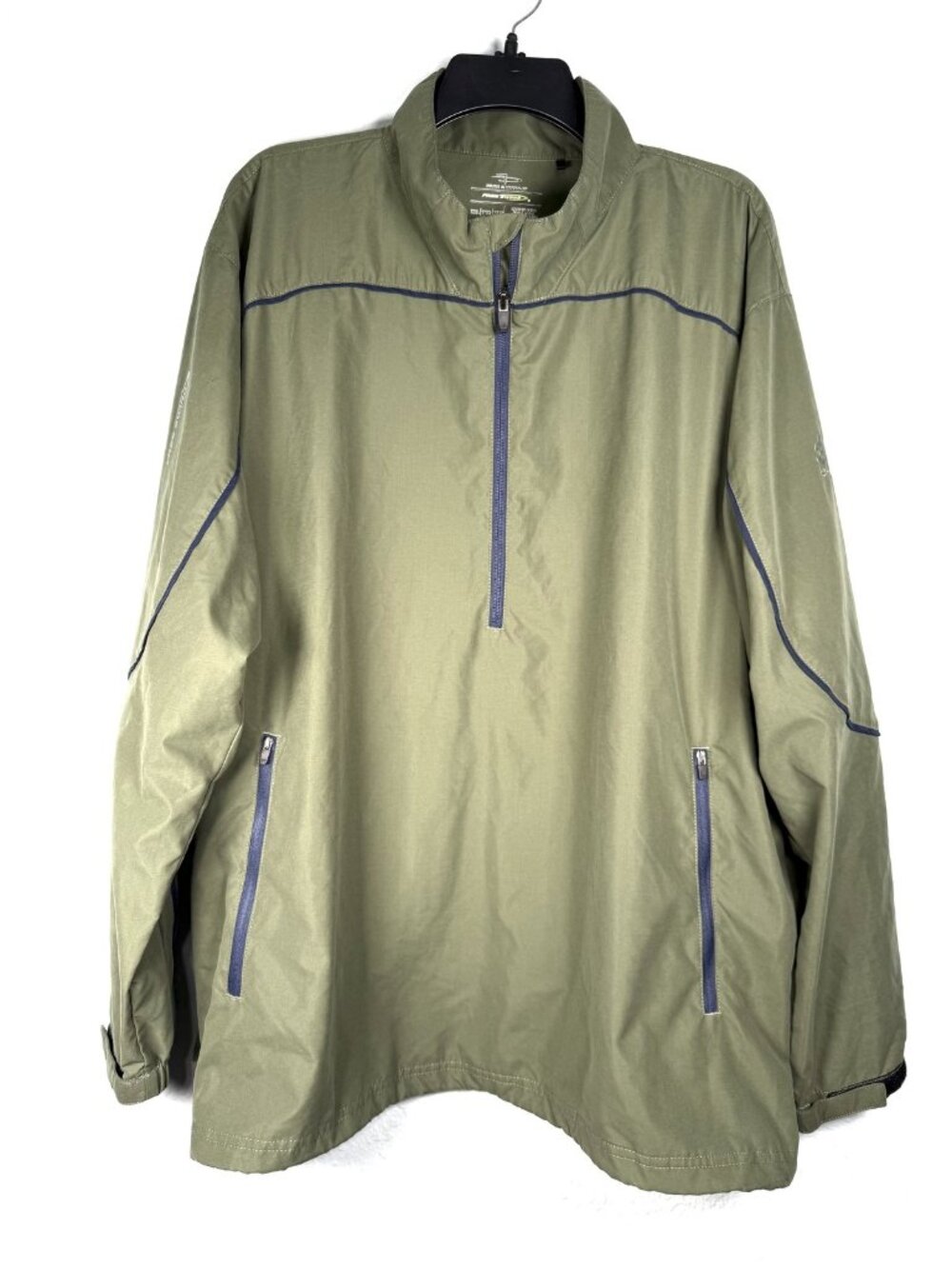 Page & Tuttle Mens 2XL Free Swing Golf Windbreaker 3M Championship 1/2 Zip